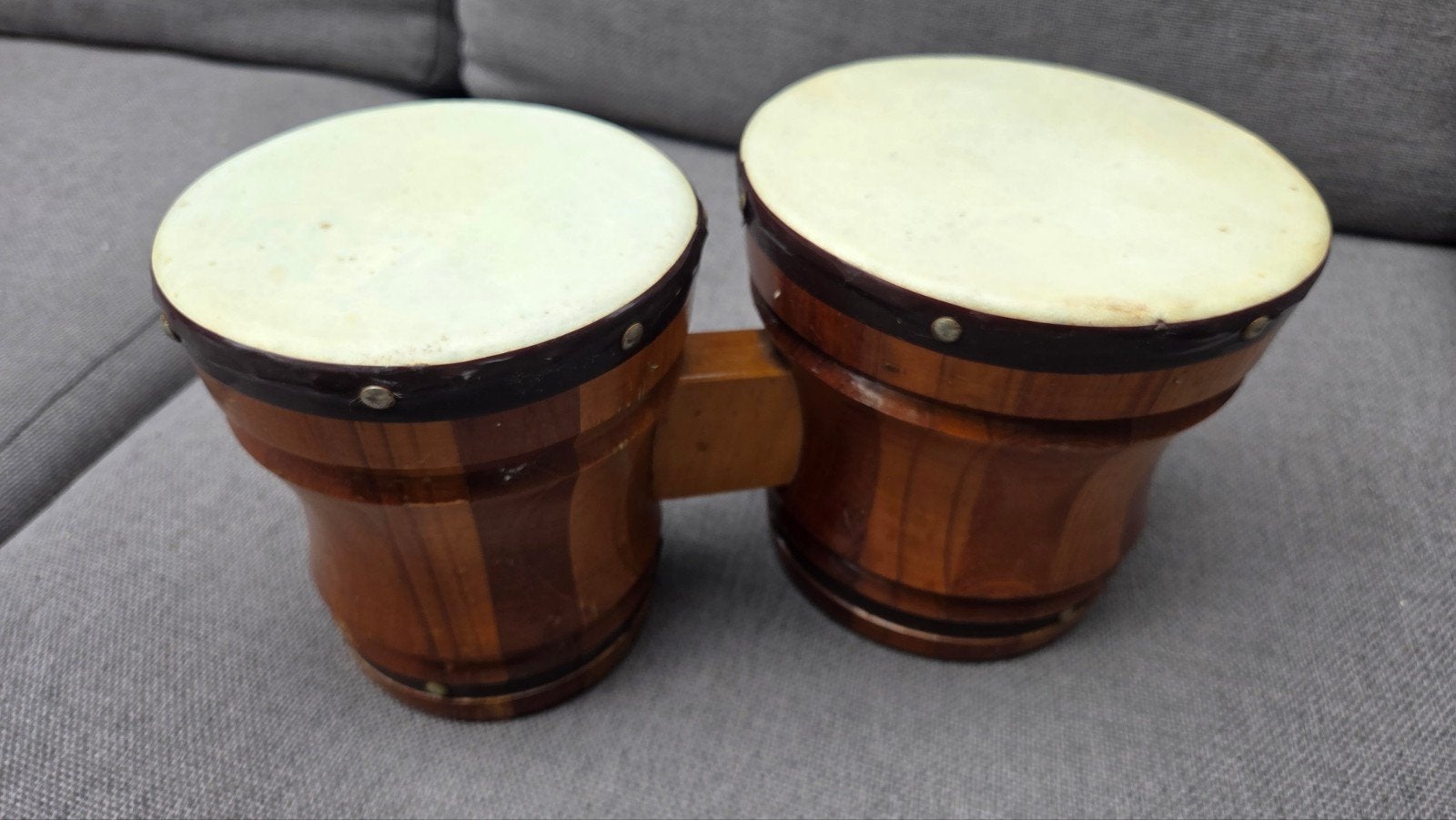 Houten Bongo Trommels - Vintage Percussie Instrument, Ophalen of Verzenden