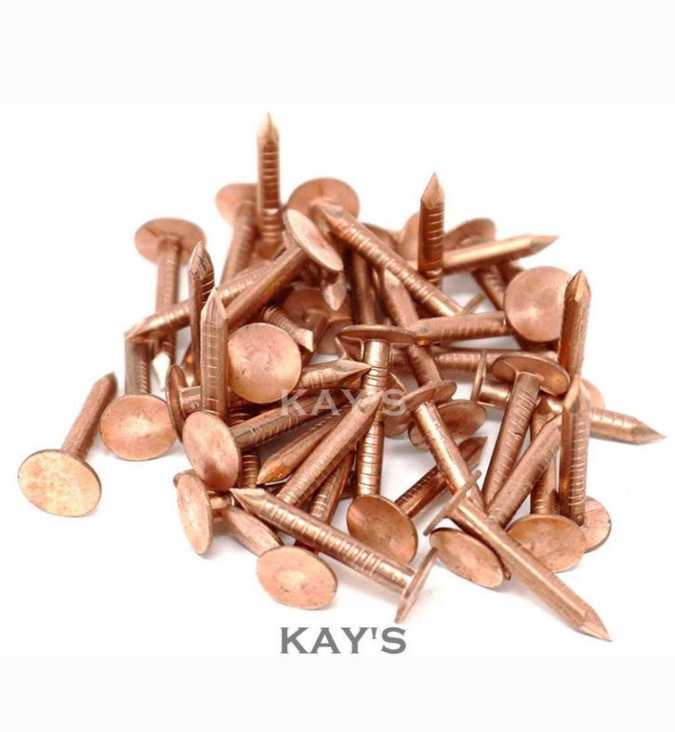 50X Set Koperen daknagels 40mm x 2.65mm 50 stuks leiennagels, Doe-het-zelf en Verbouw, Dakpannen en Dakbedekking, Nieuw, Ophalen of Verzenden