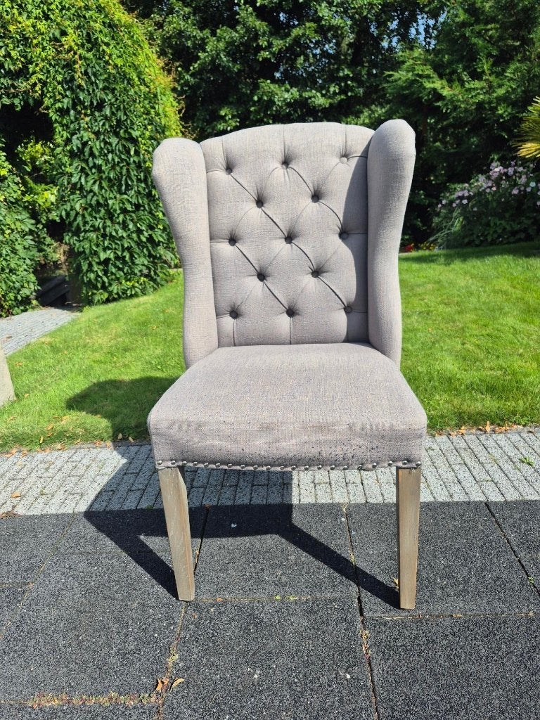 Schitterende eettafel en eetkamerstoelen, Ophalen, Gebruikt, Bourgondisch - landstijl, Teakhout