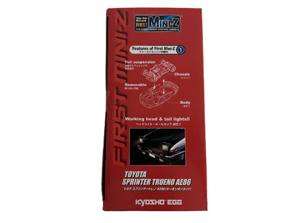Kyosho First Mini-Z Toyota Sprinter Trueno 1/28 rc auto, Verzenden, Nieuw, Overige schalen, Auto onroad