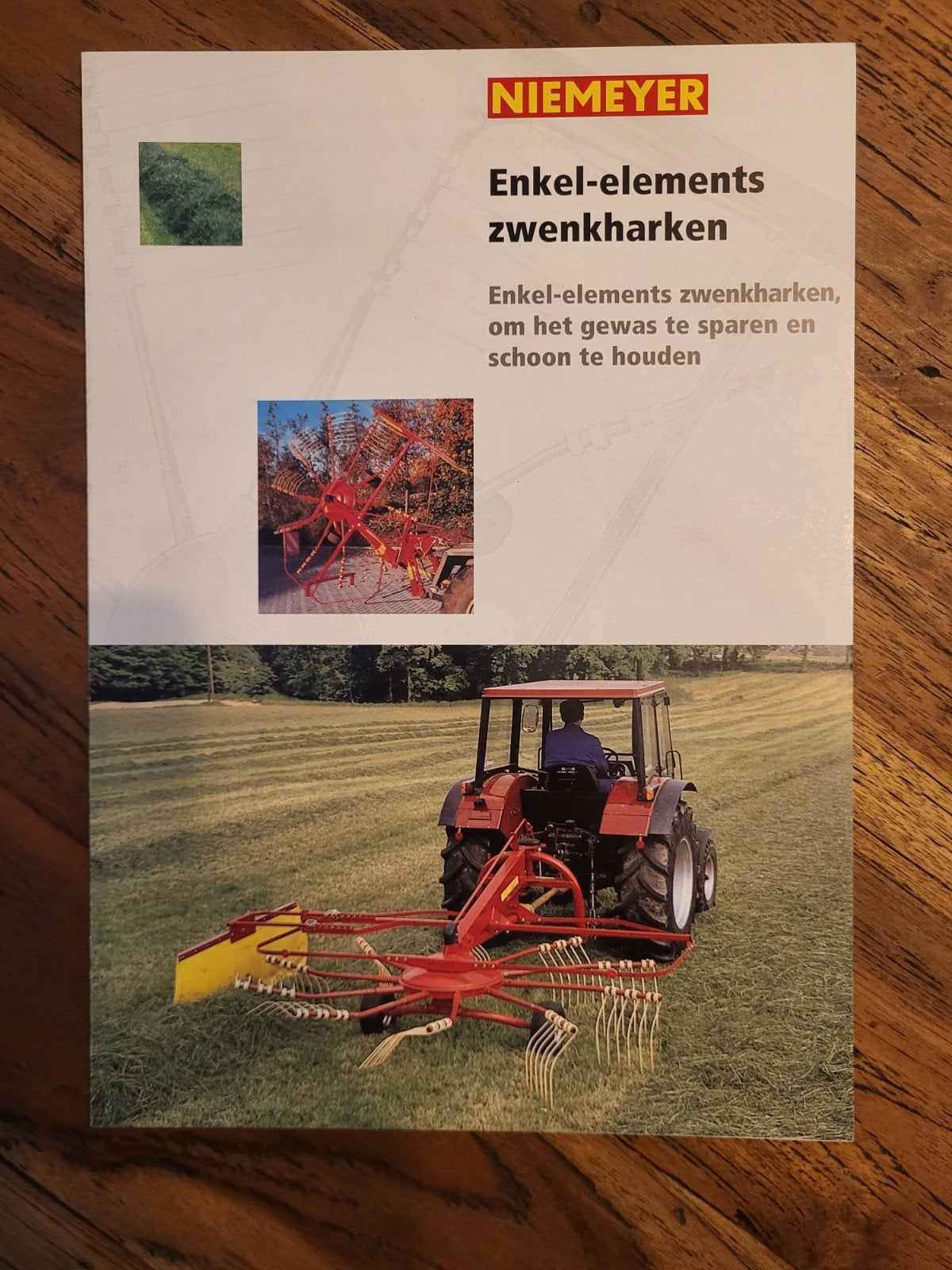 tractor folder Niemeyer enkel-elements-zwenkharken, Ophalen of Verzenden, Zo goed als nieuw