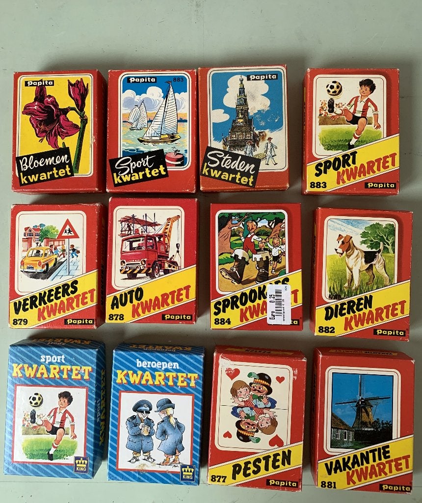 kwartetspellen Papita en King, Ophalen of Verzenden, Gebruikt, Speelkaart(en)