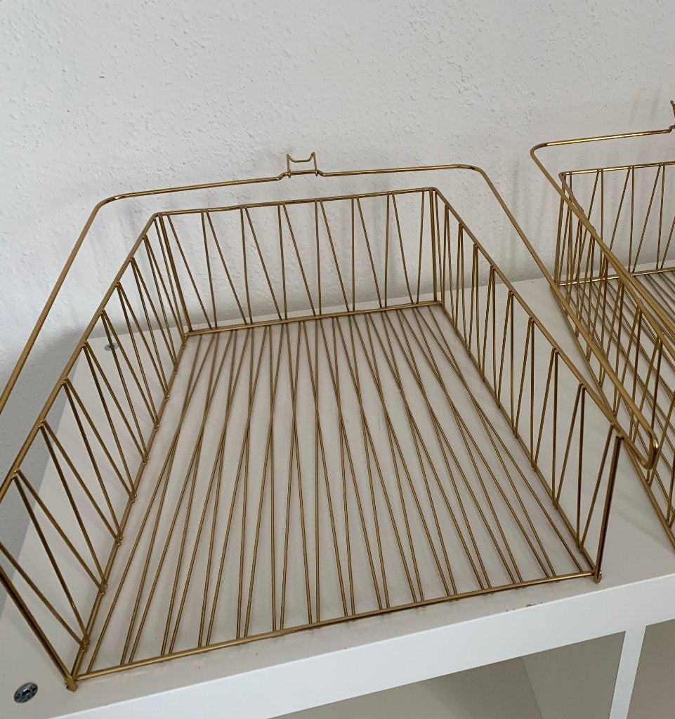 1 Messing draadmand voor ikea kallax, Ophalen, Overige materialen, Mand, Vierkant