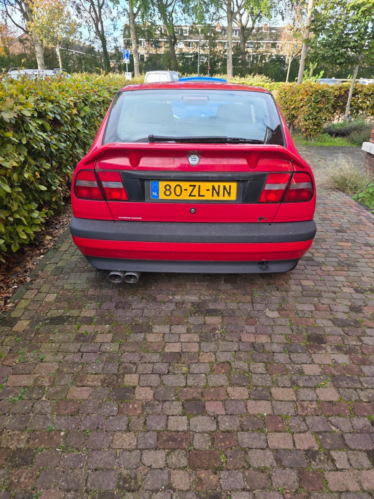 Lancia Delta 2.0 HF HPE 1996 Rood, Auto's, Voorwielaandrijving, 1995 cc, Alcantara, Handgeschakeld