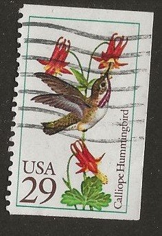 USA 66, vogel en bloem5, Verzenden, Gestempeld, Noord-Amerika