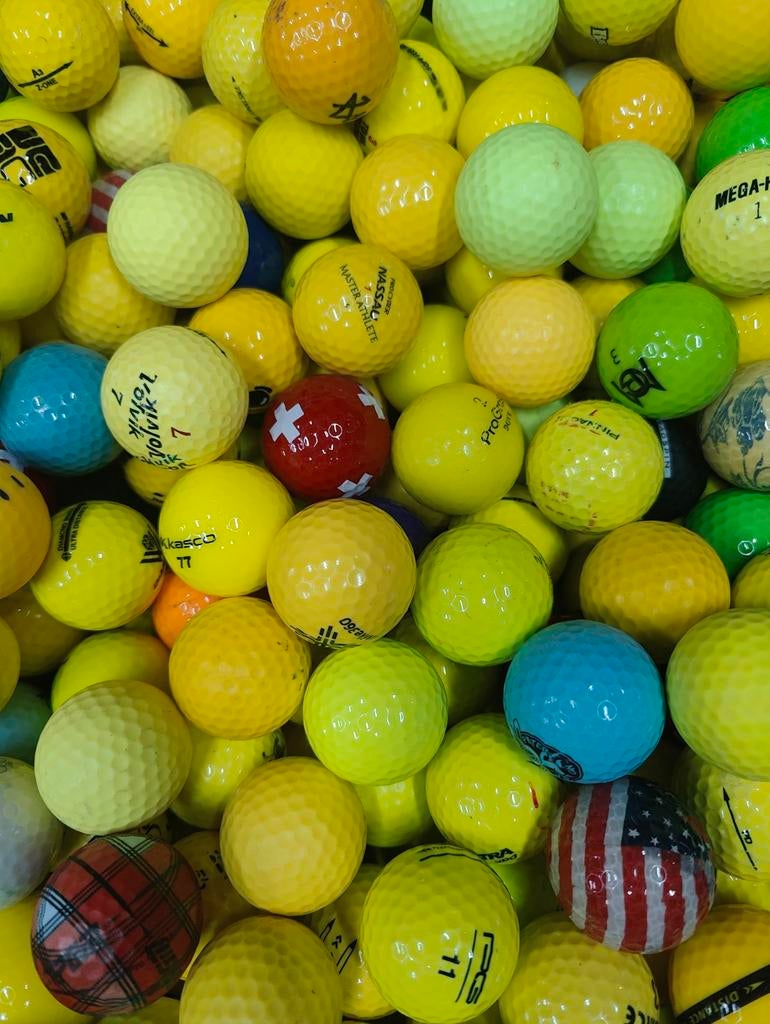 Gekleurde golfballen mix 100 stuks, Ophalen of Verzenden, Bal(len)