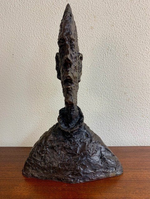 Bronzen Beeld Grande Tête de Diego Alberto Giacometti Buste, Gemerkt, Buste, Ophalen of Verzenden, Brons