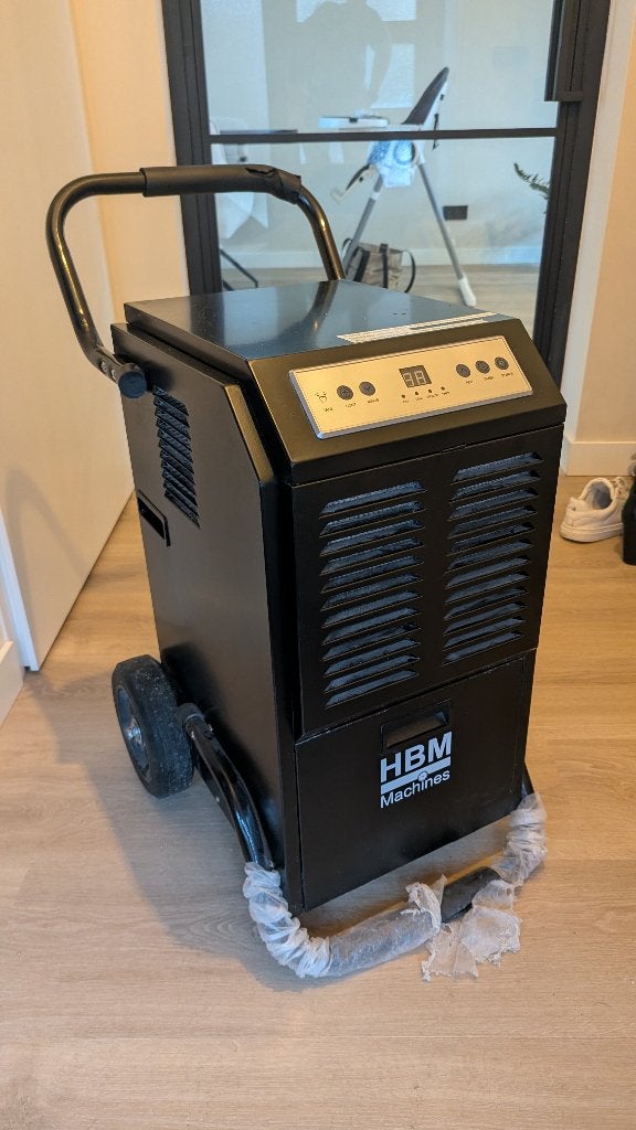 Bouwdroger te huur, Ophalen of Verzenden, Gebruikt, Ventilator en Afzuiger