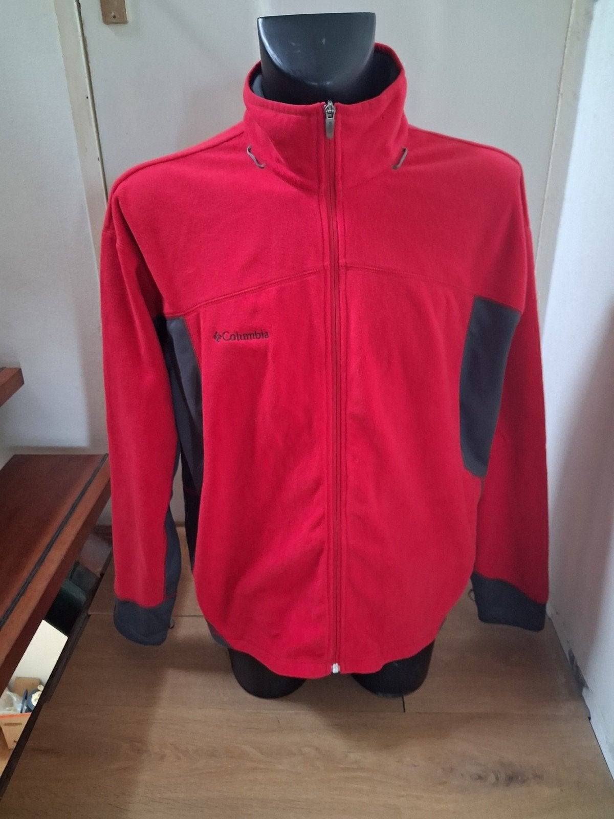 Columbia Rood Fleece Vest XXL - Warm & Comfortabel, Columbia, Overige maten, Ophalen of Verzenden, Zo goed als nieuw
