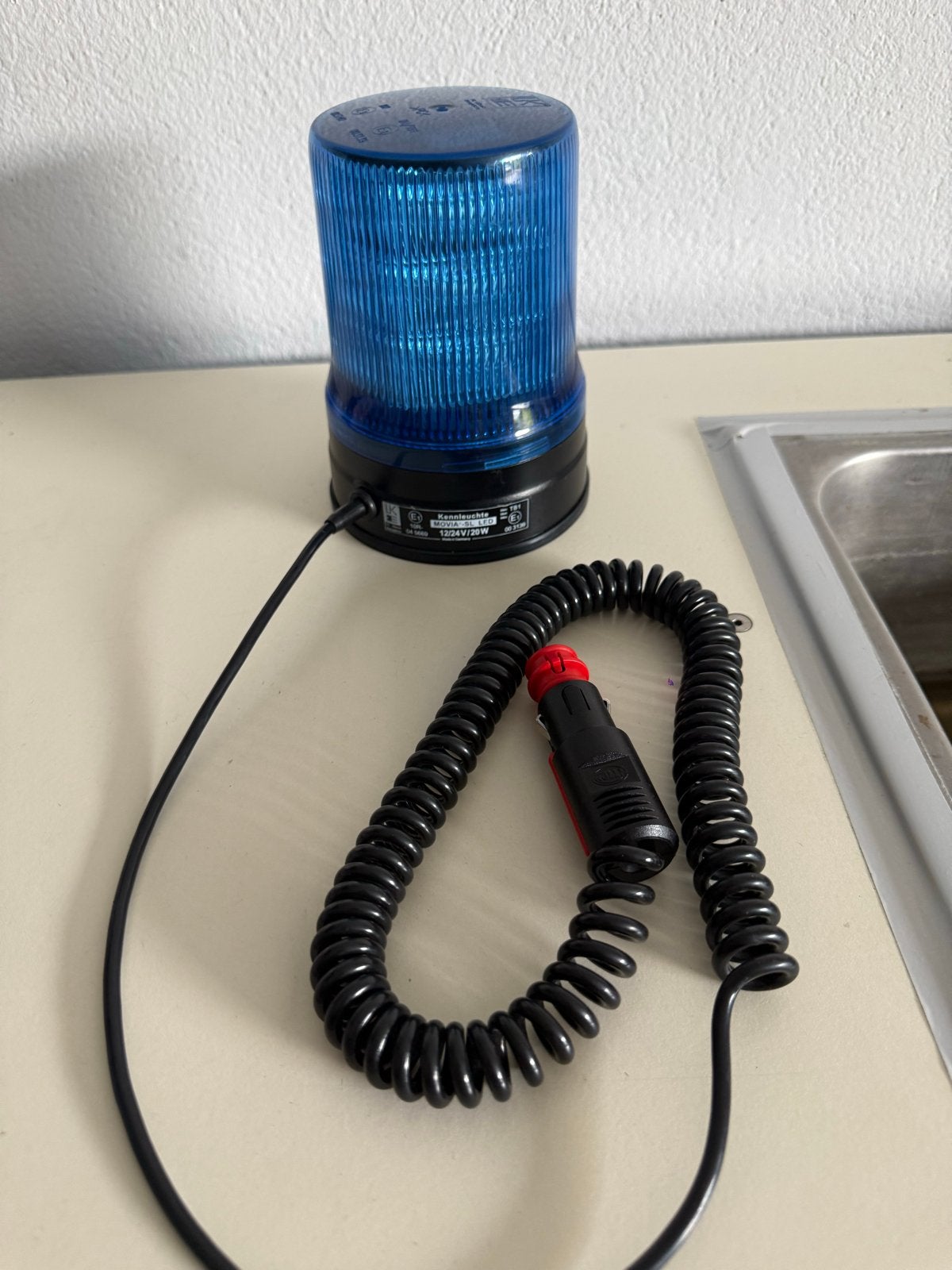 Hänsch Movia Sl Blauw Zwaailicht - Zo goed als nieuw, Ophalen of Verzenden, Zo goed als nieuw