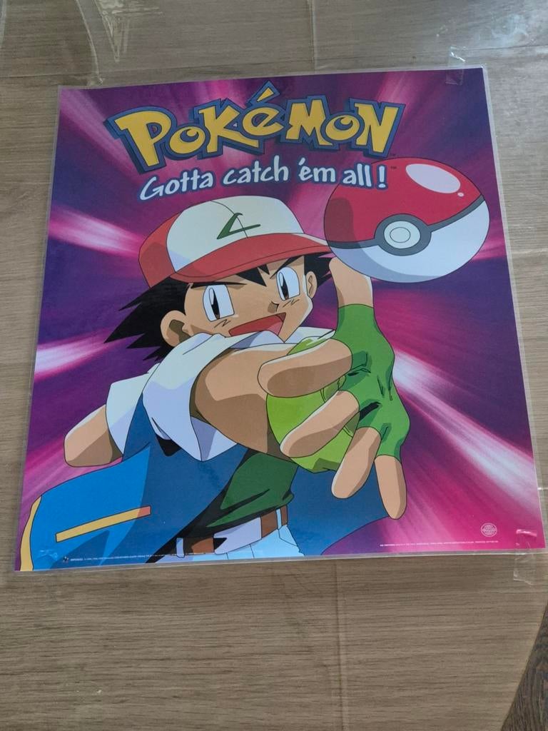 Pokémon Gotta Catch 'Em All! Poster Ash Ketchum, Ophalen of Verzenden, Zo goed als nieuw, Overige typen