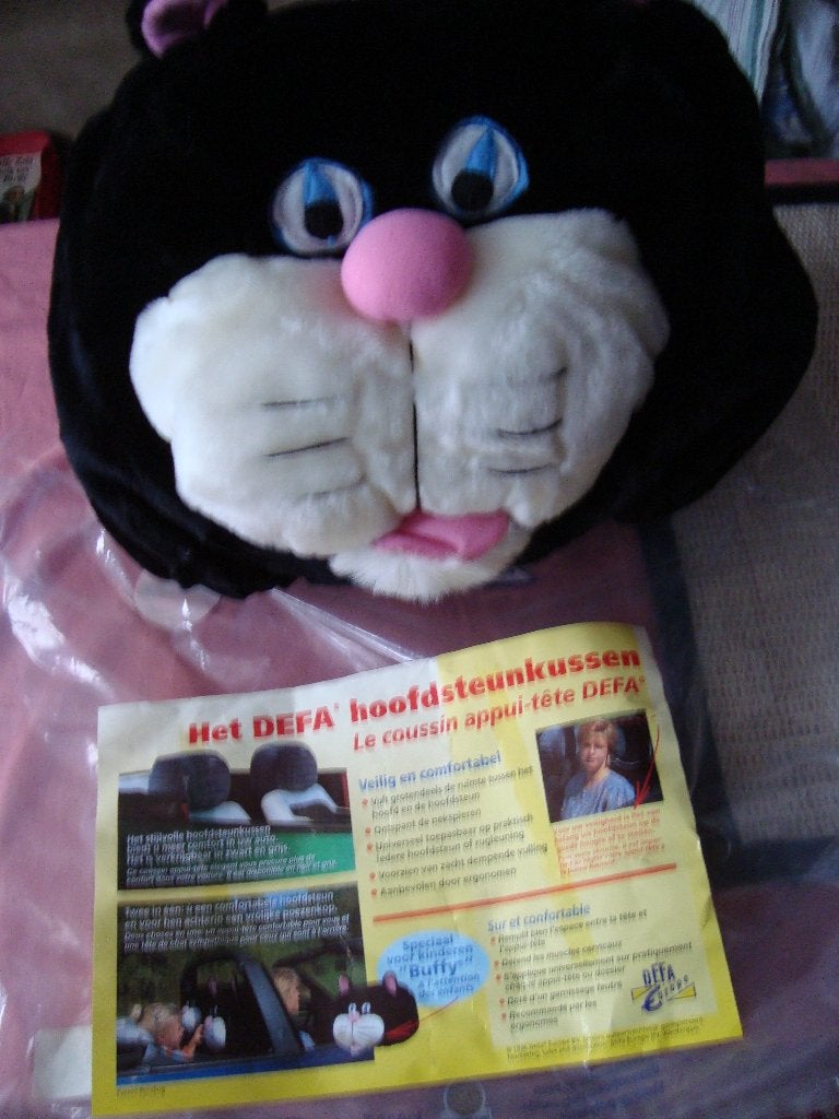 Defa hoofdsteunkussen poes nieuw ., Ophalen of Verzenden, Nieuw
