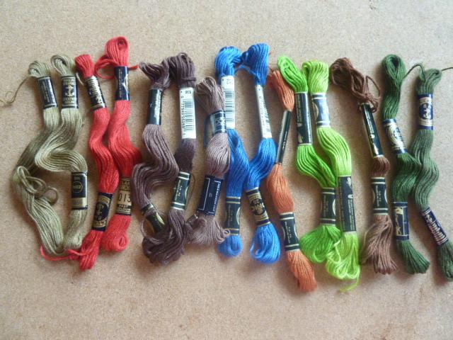Borduurgaren - veel kleuren, Ophalen of Verzenden, Zo goed als nieuw, Handborduren, Borduurgaren of Zijde