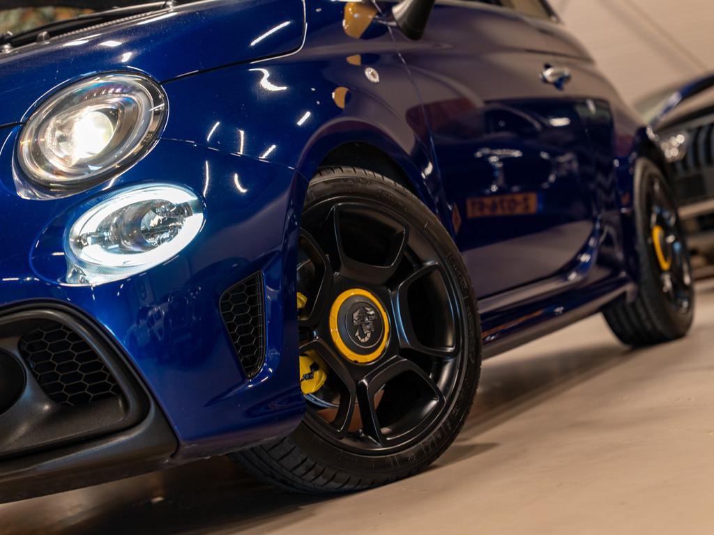 Abarth Fiat 595 Cabrio Pista Edition 1.4 T-Jet 160PK, Blueto, Auto's, Abarth, Voorwielaandrijving, Gebruikt, Zwart, 4 cilinders