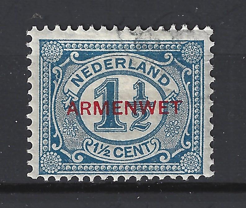 Dienst armenwet 8 geb ; OOK ROLTANDING TELEGRAM BRANDKAST, Postzegels en Munten, Ophalen of Verzenden, T/m 1940, Gestempeld