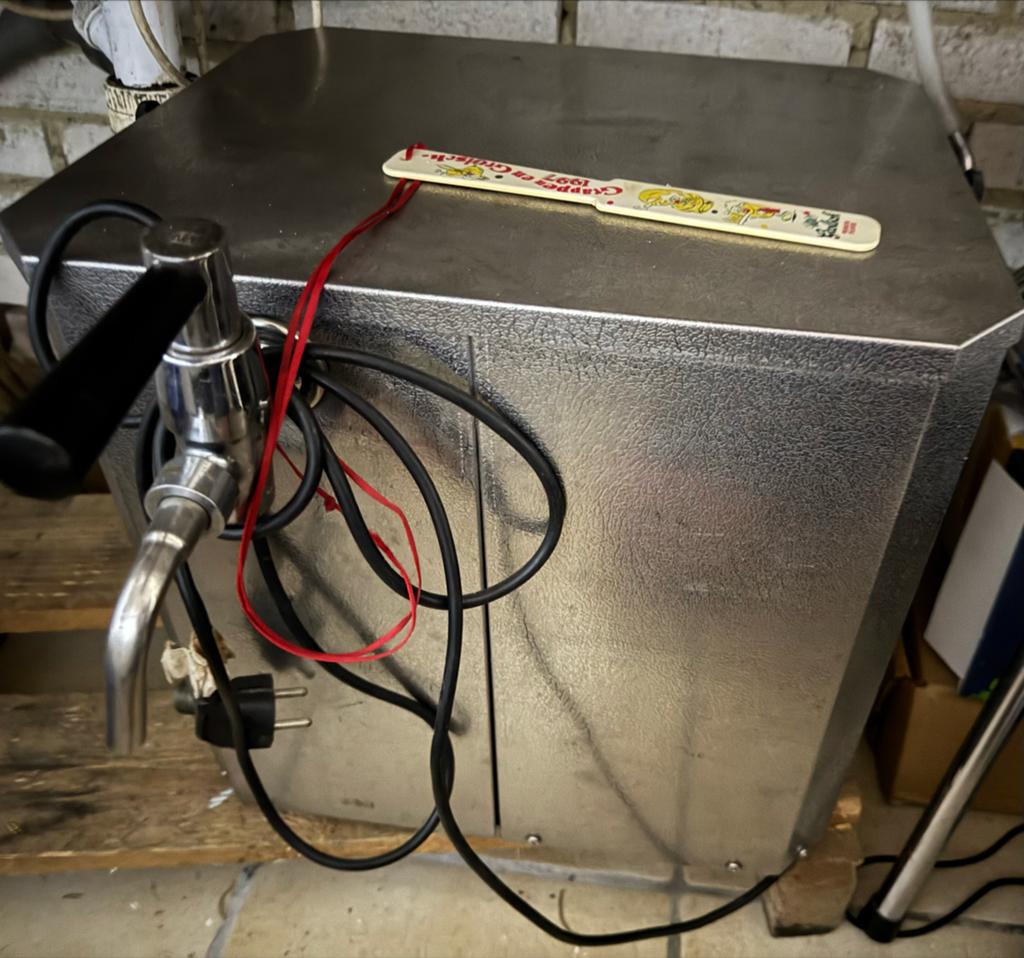 Bier tap Cristal snelkoeler (waterloos), Ophalen of Verzenden, Gebruikt, Reclamebord, Plaat of Schild, Overige merken
