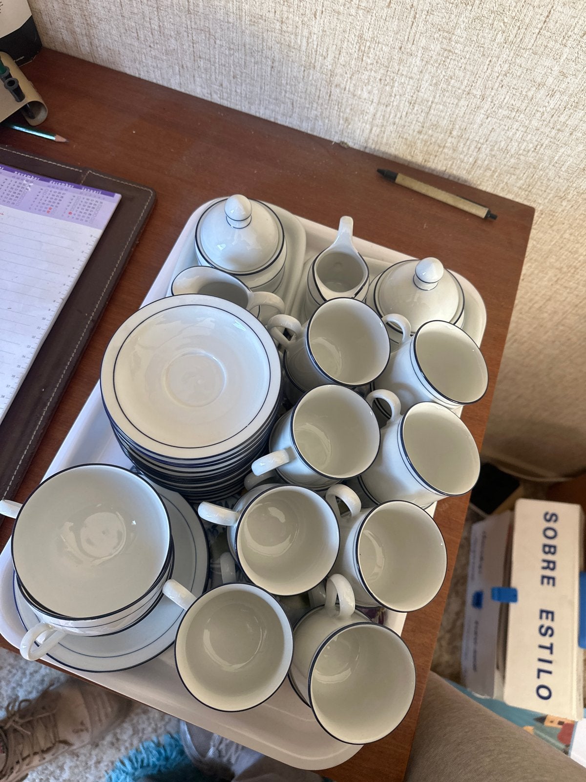 J. Sehlmann Weiden Bavaria W. Germany Servies - 12 persoons, Ophalen, Gebruikt, Overige merken, Vintage