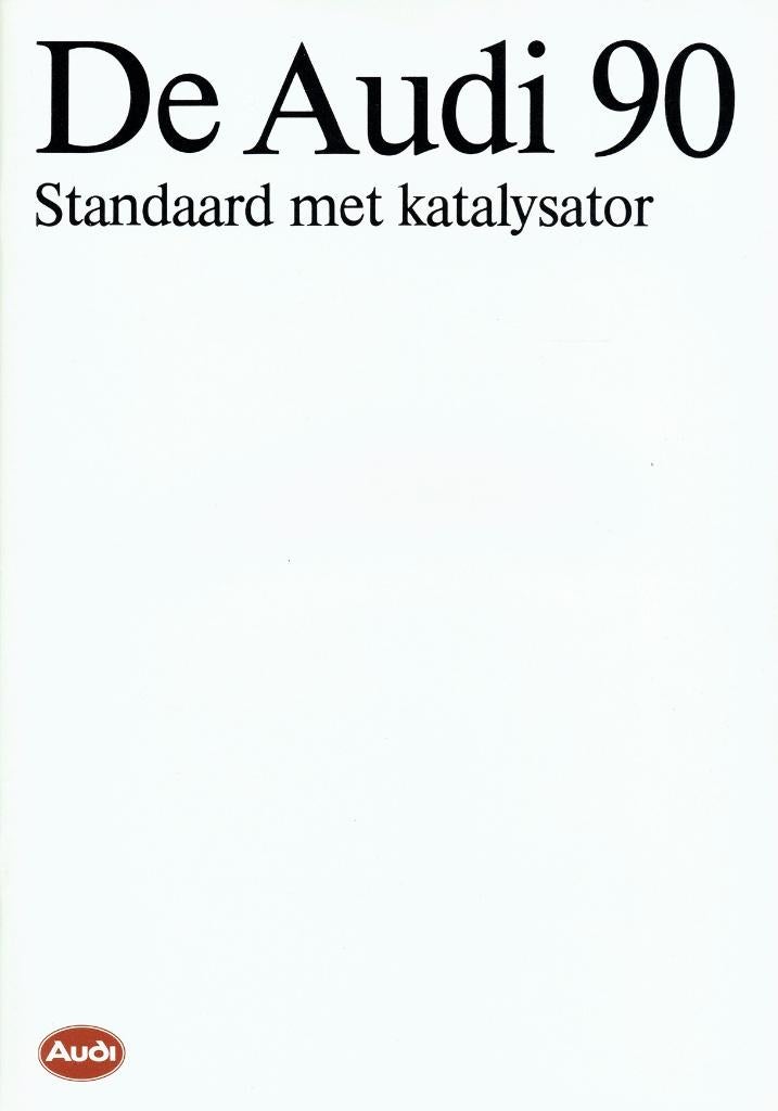 Folder Audi 90 (1988), Boeken, Verzenden, Gelezen, Audi