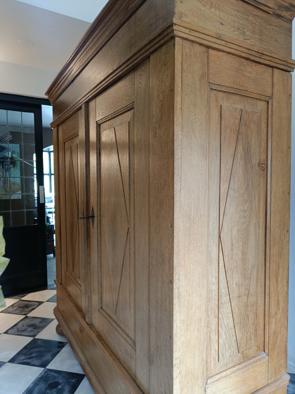 Foto 2 van Franse Armoire Rustique Kledingkast - Massief Eiken