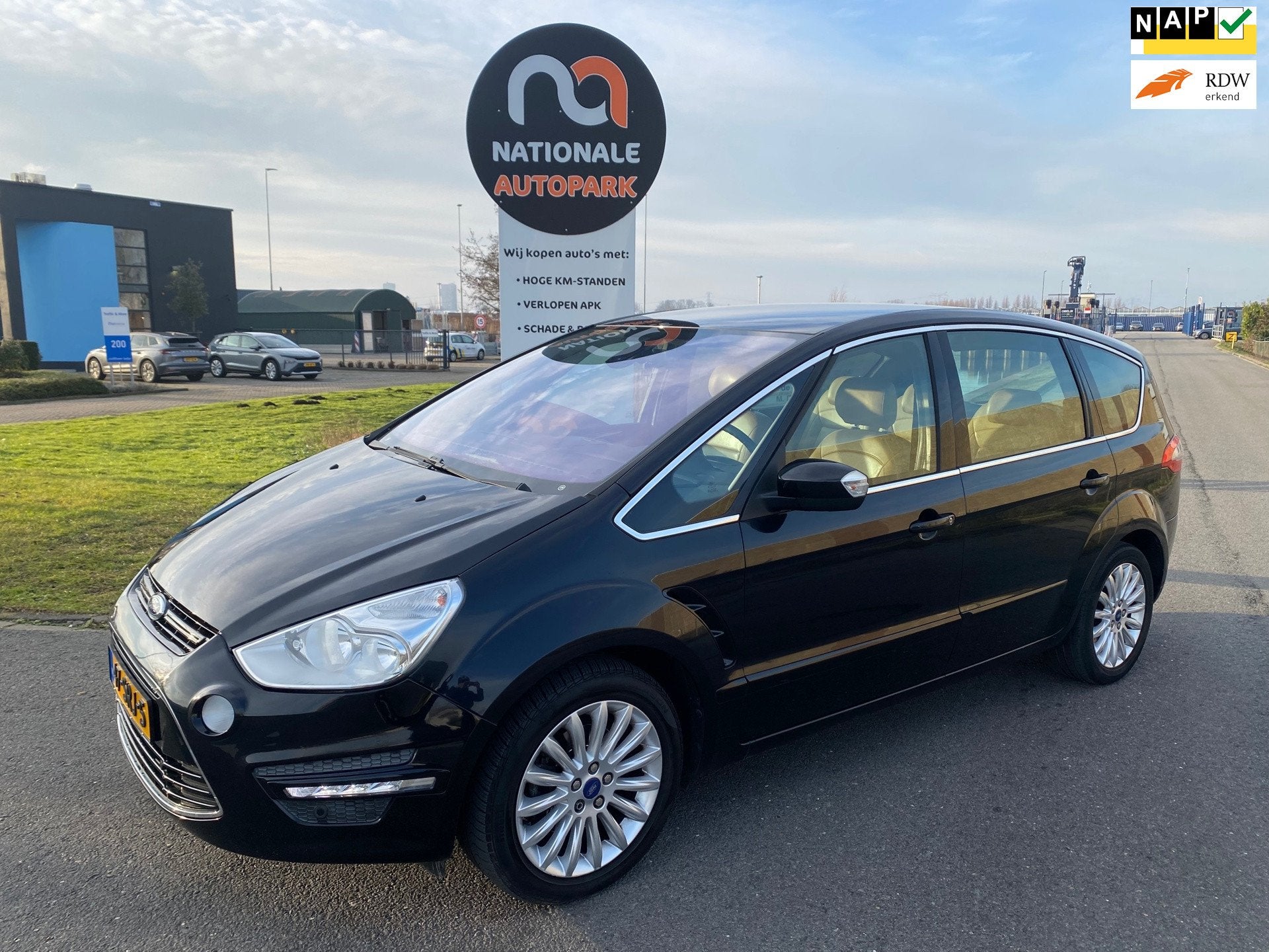 Ford S-Max 2011 * 2.0 EcoBoost Titanium 7p. * EXPORT OF HAND, Auto's, Ford, Euro 5, Gebruikt, 4 cilinders, 7 stoelen