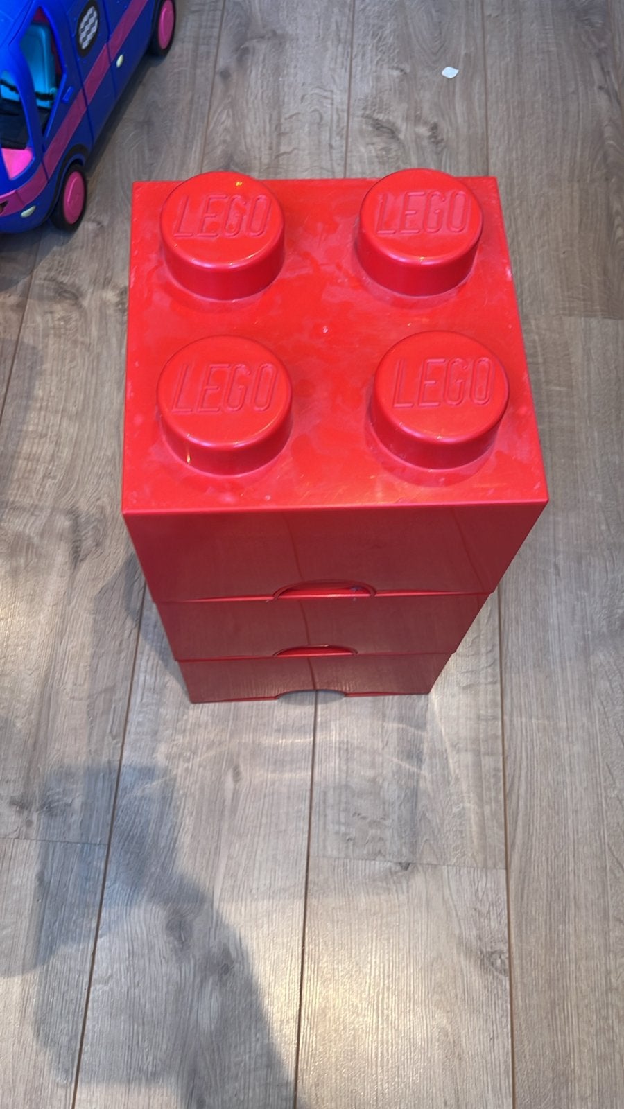 Lego opbergboxen rood - 3 stuks, Ophalen, Gebruikt, Overige typen, Lego