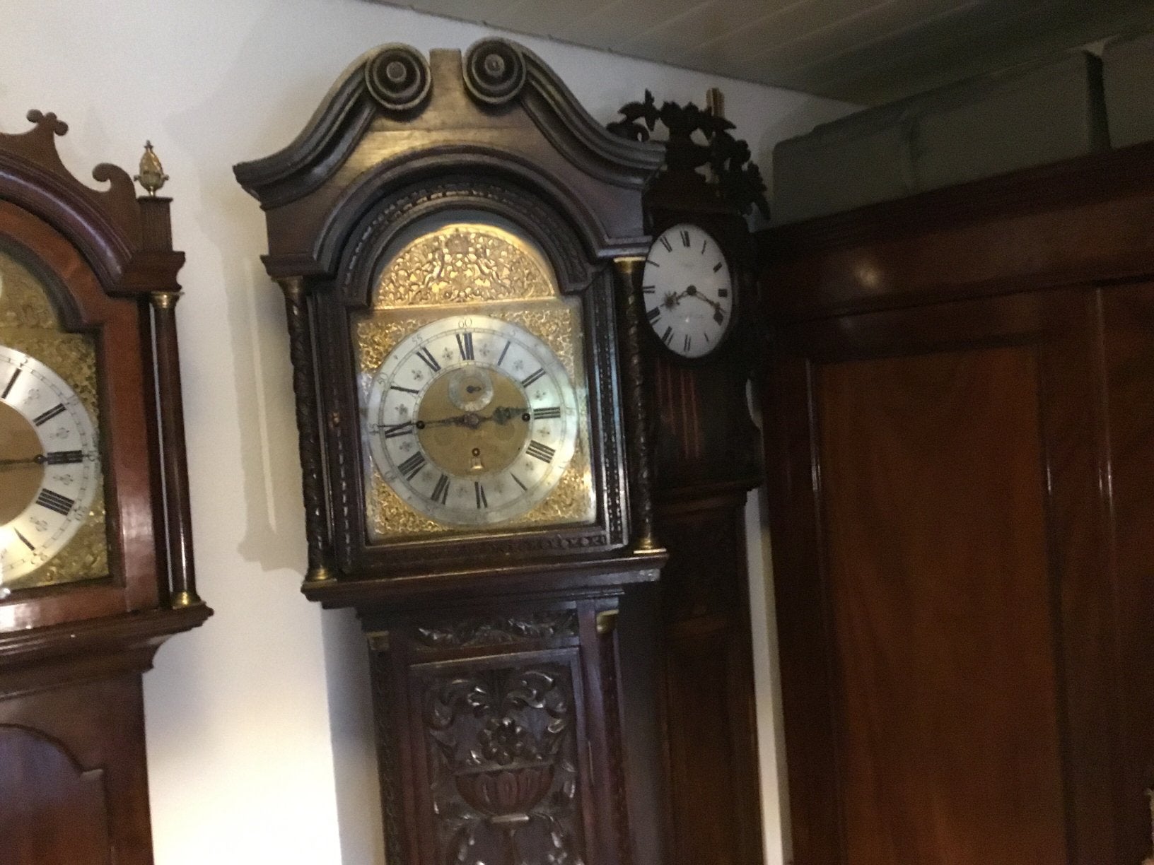 Vroeg gestoken Engels staand met 5 bellen., Antiek en Kunst, Ophalen of Verzenden