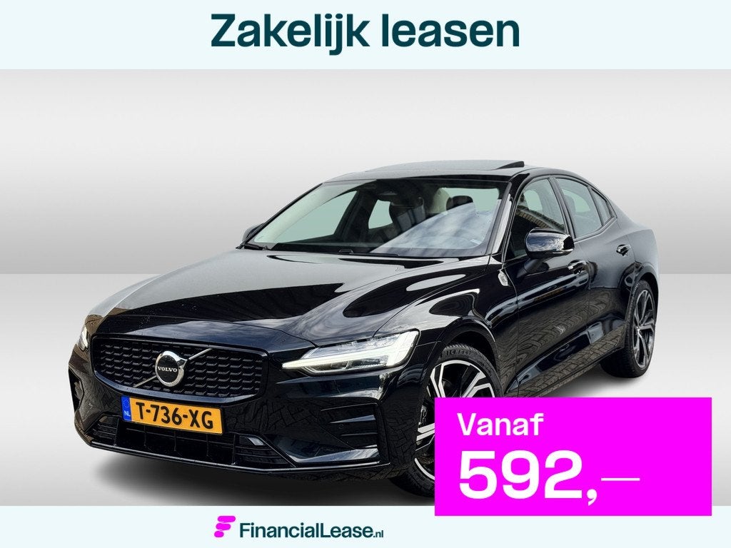 Volvo S60 2.0 B4 Automaat Plus Dark Panoramadak | Black Edit, 12 maanden, 4 cilinders, S60, Zwart