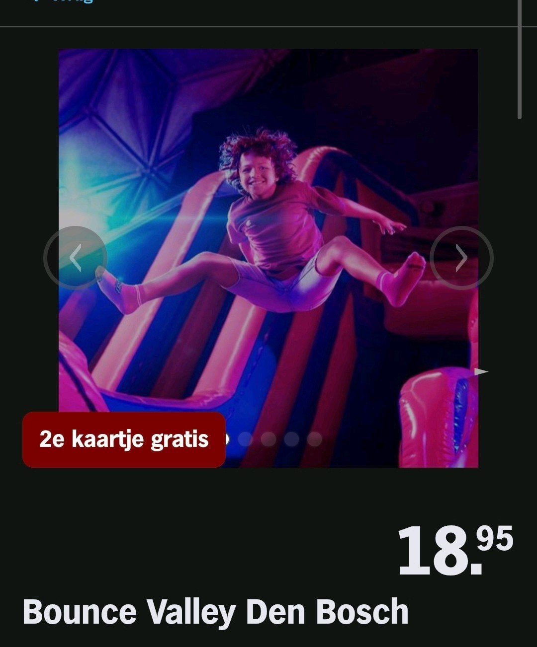 BOUNCE VALLEY DEN BOSCH ♡ 2e kaartje gratis (AH ACTIE), Tickets en Kaartjes, Overige soorten