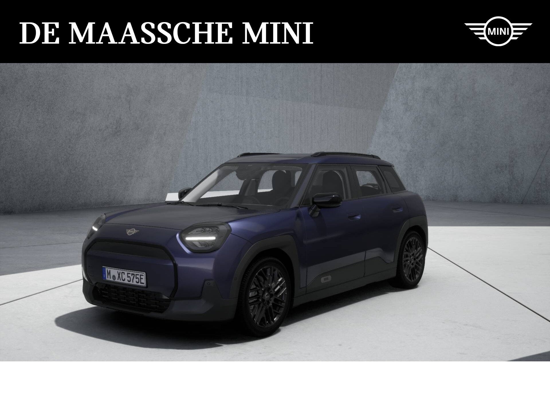 MINI Aceman E / Essential / Pakket XS / 18" Night Flash Spok, Auto's, Stoelverwarming, Zwart, Blauw, Leder