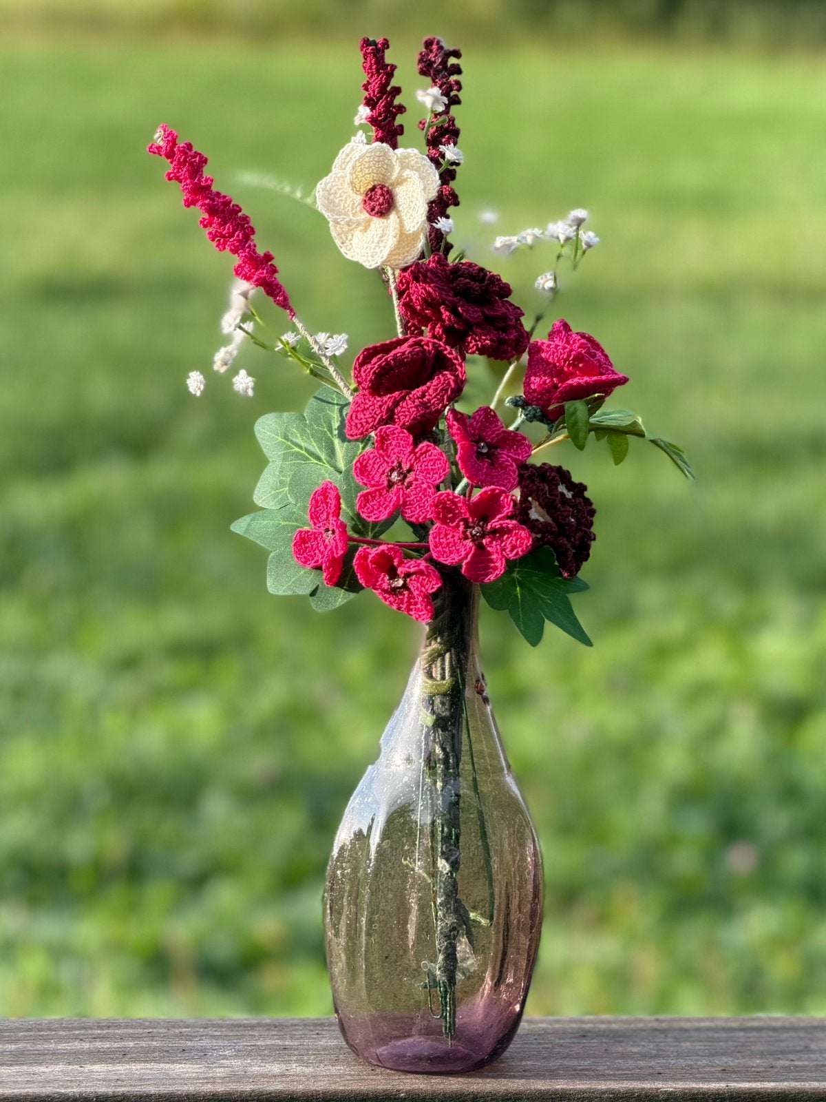 Handgemaakt boeket bloemen - phlox, Verzenden, Nieuw