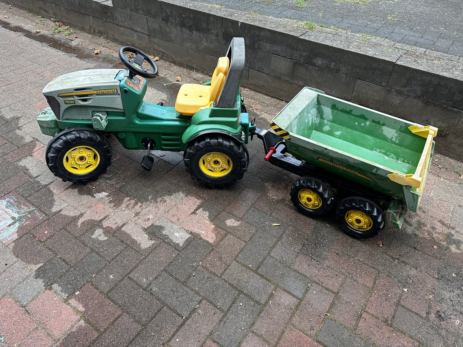 John Deere Trekker met aanhanger en frontgewicht, Ophalen, Gebruikt, Onbekend, Onbekend