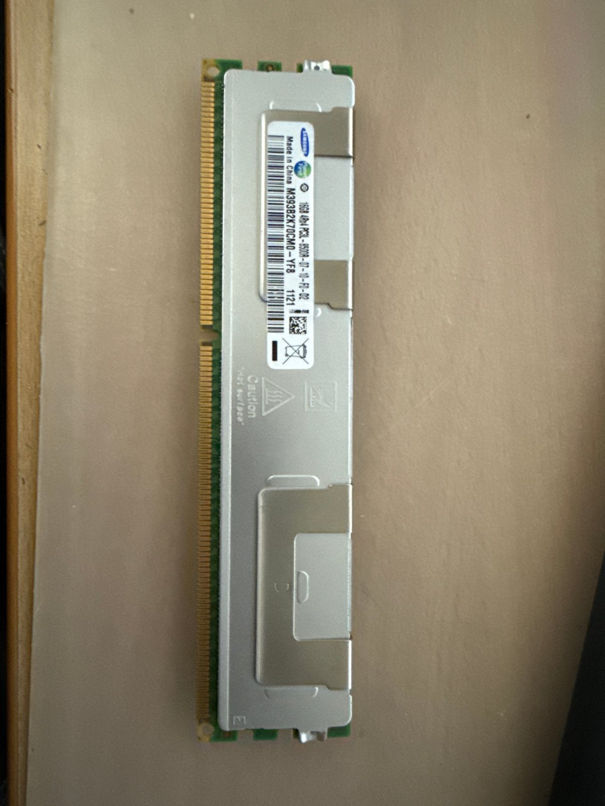 Samsung 16GB DDR3L PC3L-8500R Server RAM Geheugen, Computers en Software, RAM geheugen, Gebruikt, Server, DDR3, Ophalen of Verzenden
