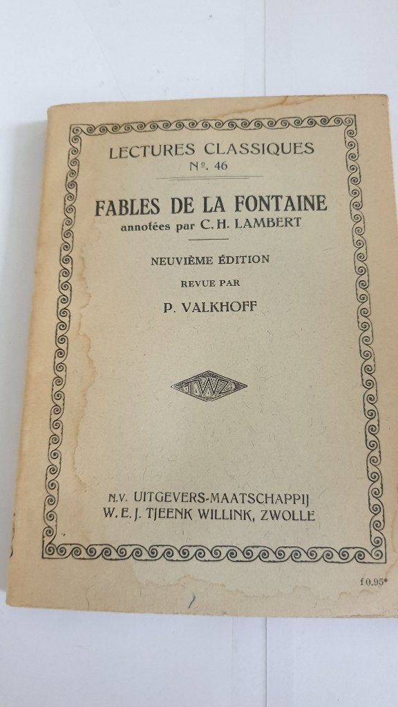 0904 fables de la fontaine uit 1921 .. Franstalig, Verzenden