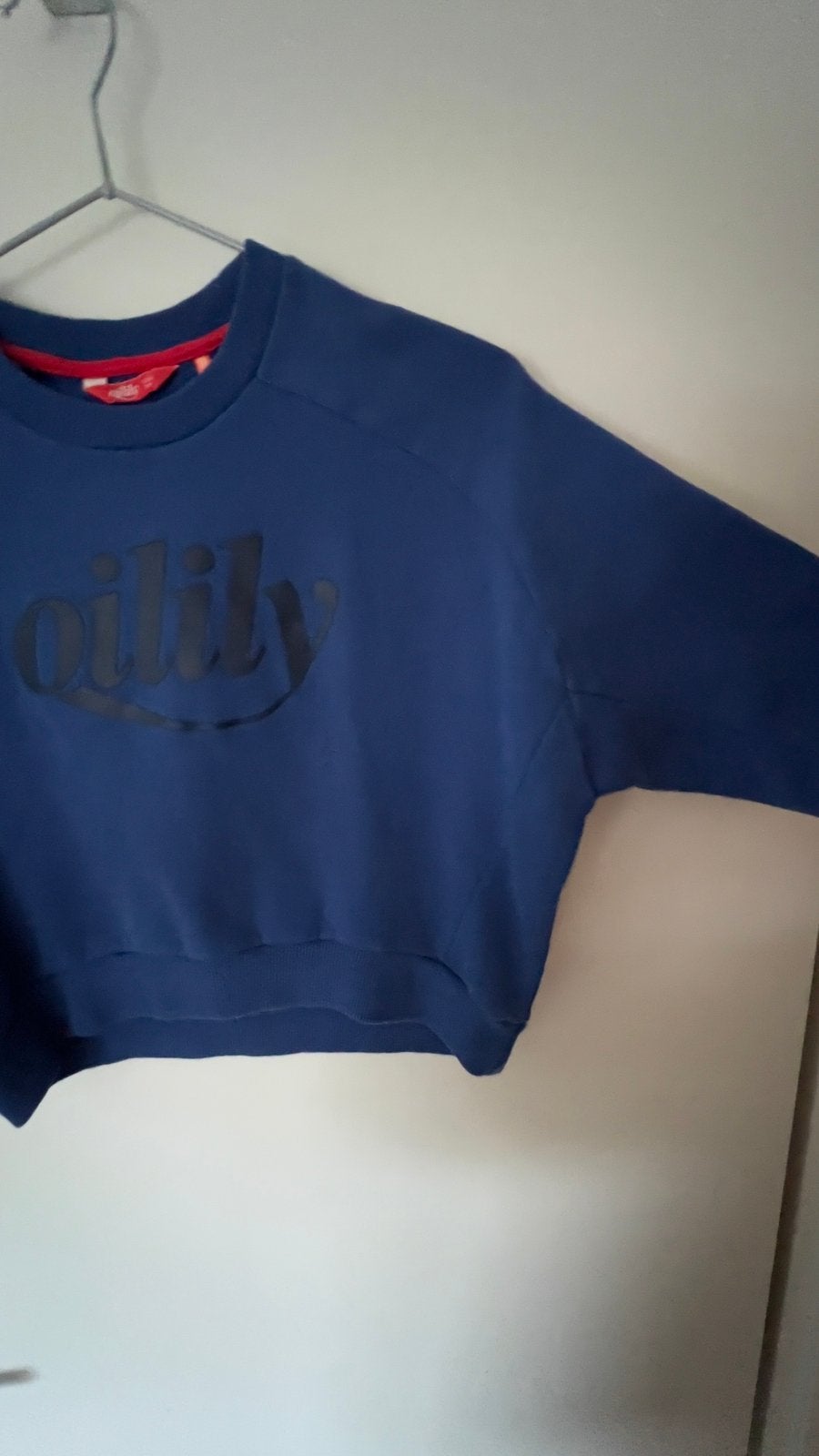 Blauwe sweater met vlindermouwen Oilily maat 110, Ophalen of Verzenden, Zo goed als nieuw, Meisje, Trui of Vest