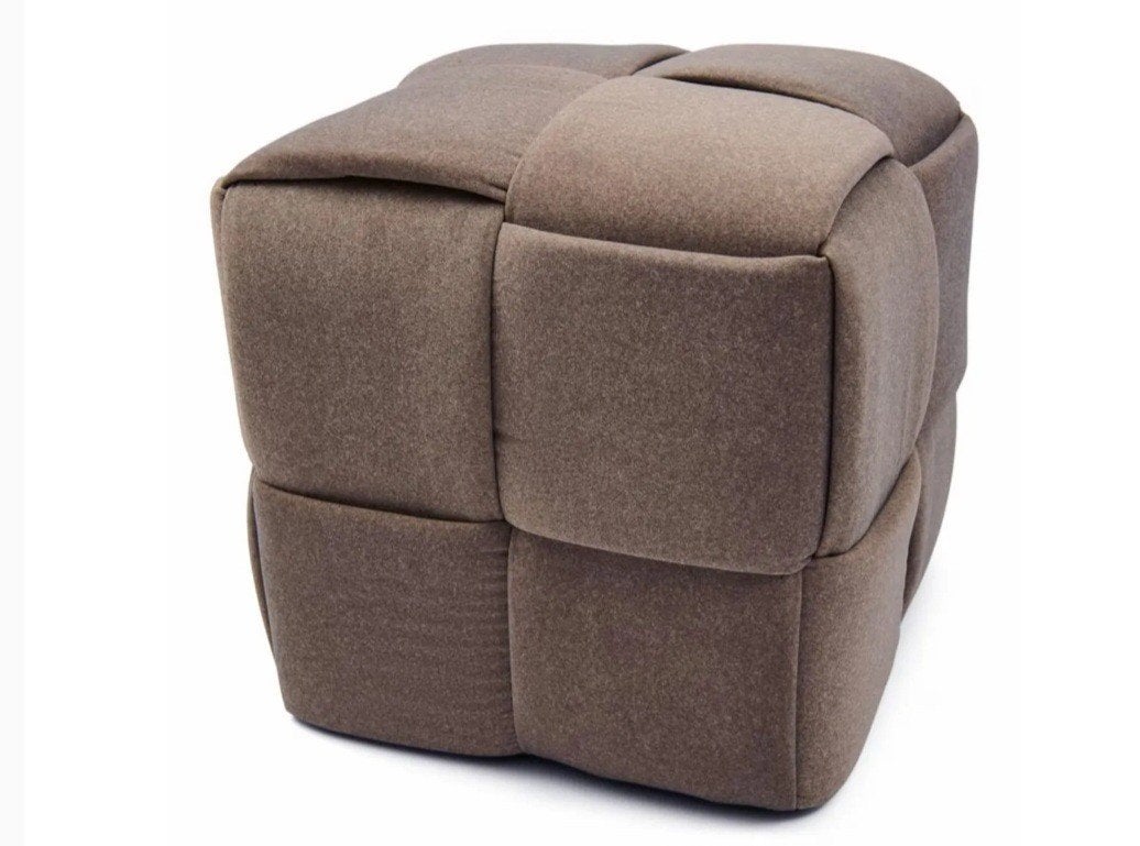 riviera maison qbic mohair poef nieuw in doos, Ophalen, Minder dan 50 cm, Rond, Nieuw