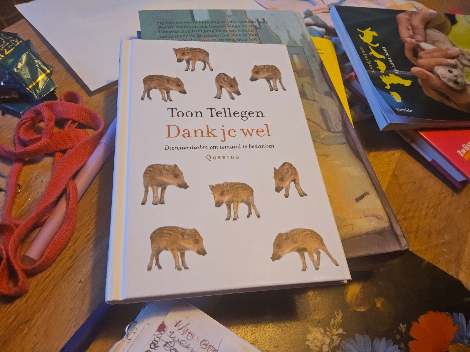 Dank je wel - Toon Tellegen (Dierenverhalen), Boeken, Ophalen of Verzenden, Zo goed als nieuw, Toon Tellegen, Fictie algemeen