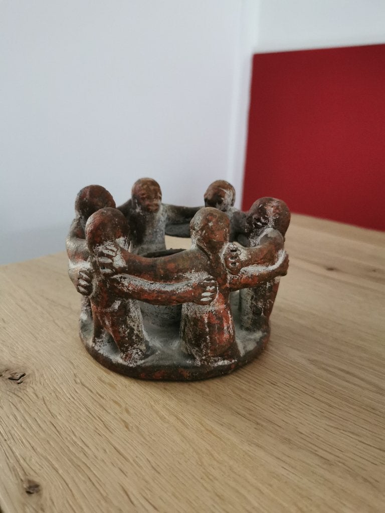Vriendschap cirkel, Verzamelen, Beelden en Beeldjes, Gebruikt, Mens, Ophalen of Verzenden