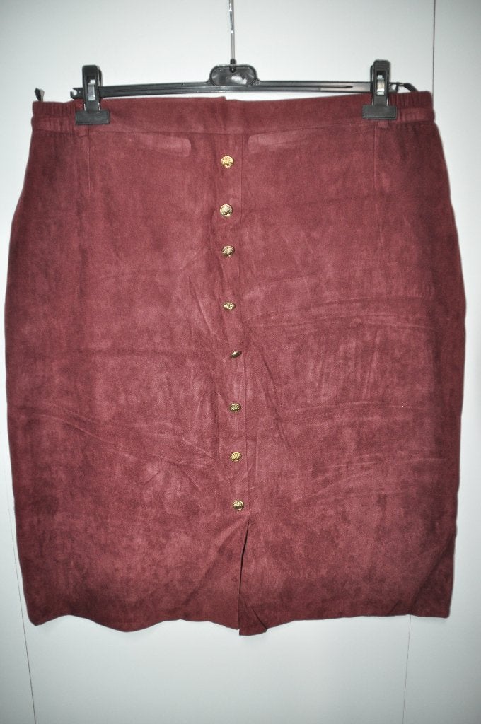 L107L Aubergine rok maat 50, Kleding | Dames, Rokken, Paars, Maat 46/48 (XL) of groter, Ophalen of Verzenden, Zo goed als nieuw