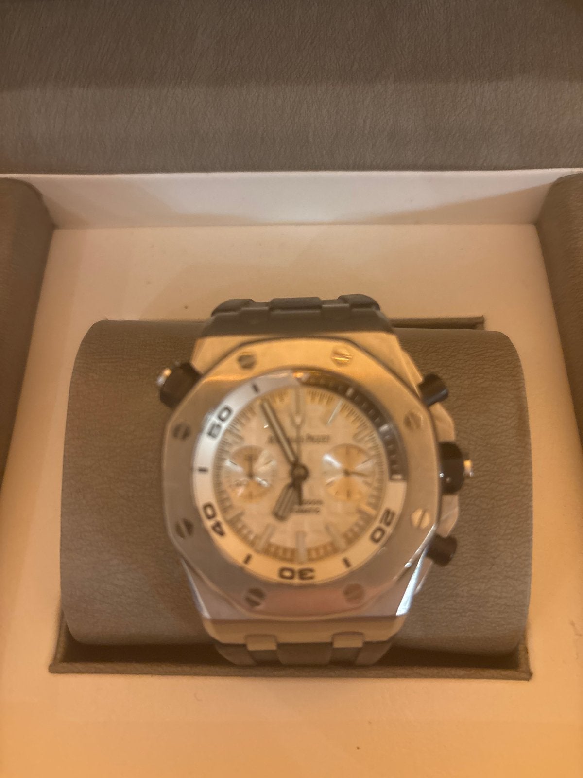 Audemars Piguet Royal Oak Offshore Chronograaf, Overige merken, Staal, Polshorloge, Overige materialen