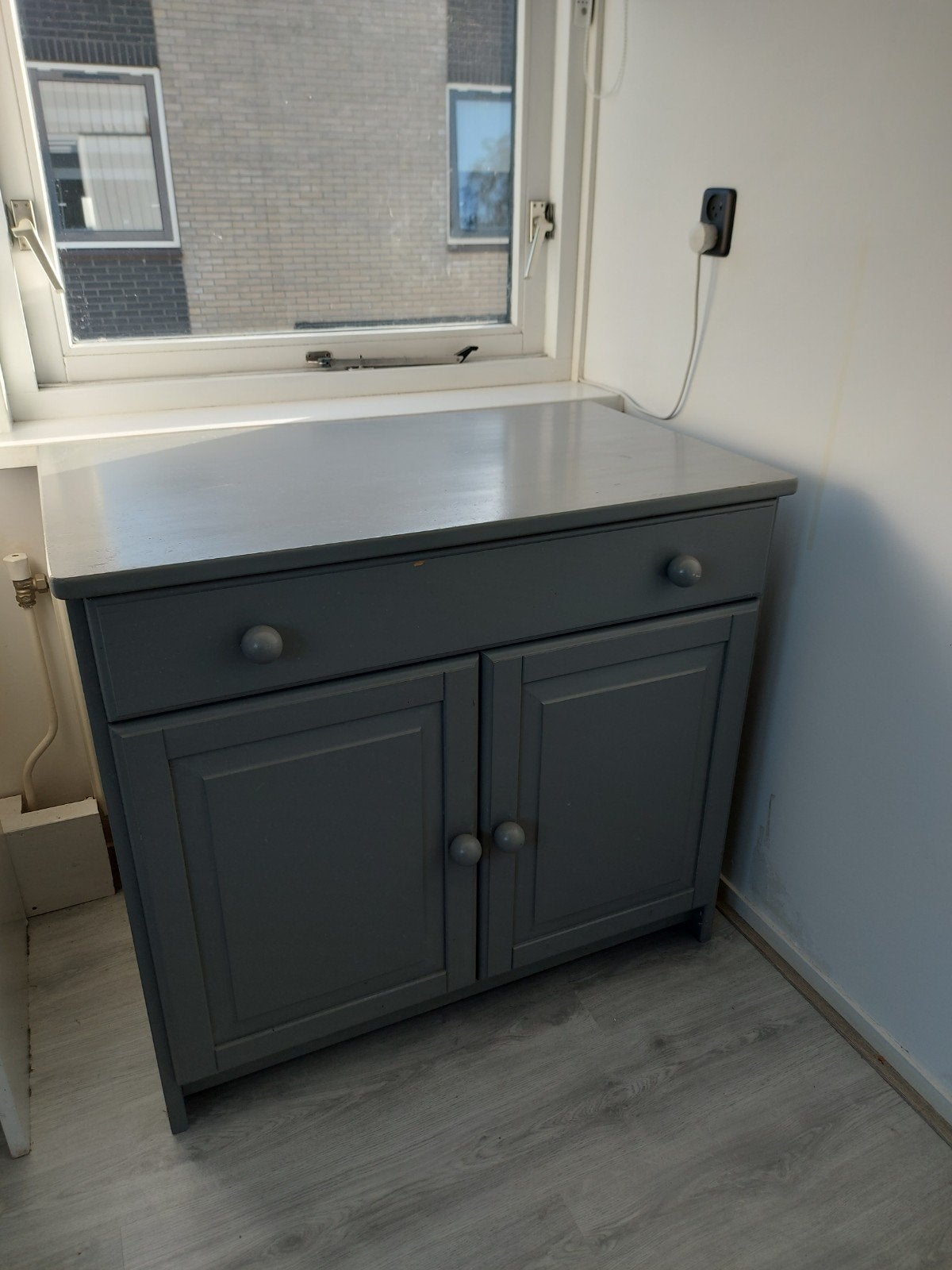 Grijze grenen commode/kast, Huis en Inrichting, Ophalen, Gebruikt