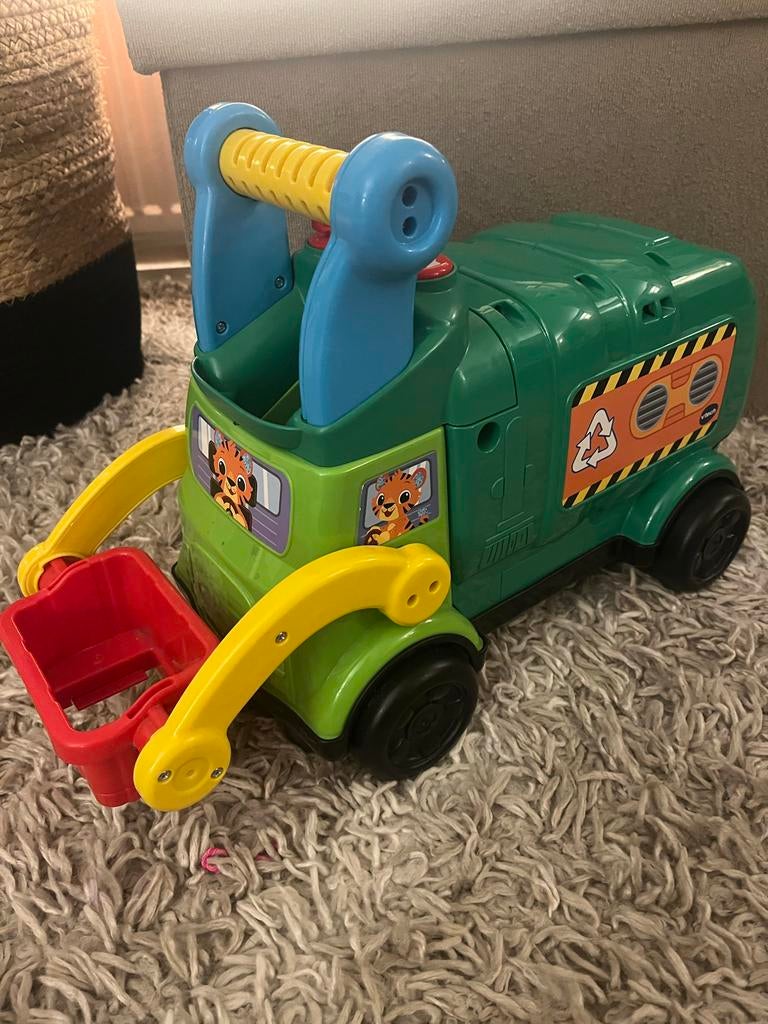 VTech Vuilniswagen met Vormenstoof en Geluiden, Kinderen en Baby's, Ophalen of Verzenden, Zo goed als nieuw, Jongen of Meisje