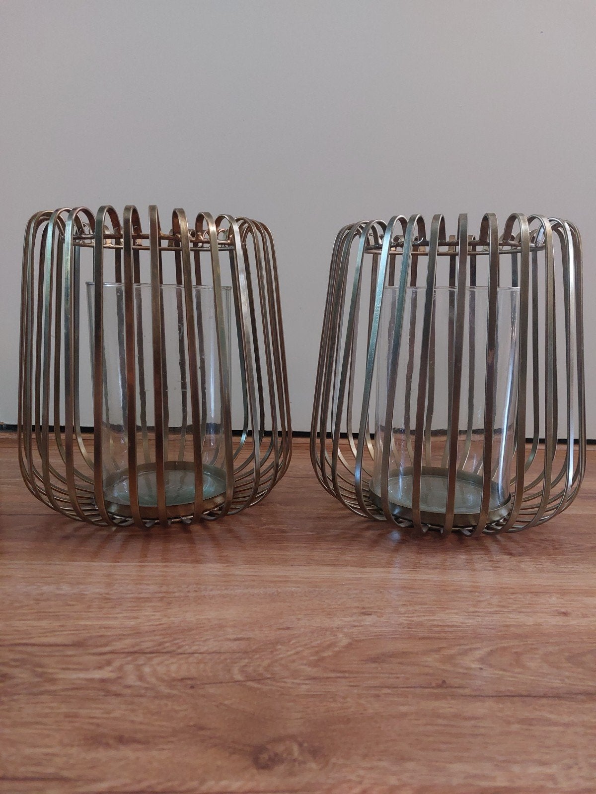 Set van 2 windlichten • JYSK Fenja model, Huis en Inrichting, 26 cm, Overige merken, Ophalen of Verzenden, Zo goed als nieuw