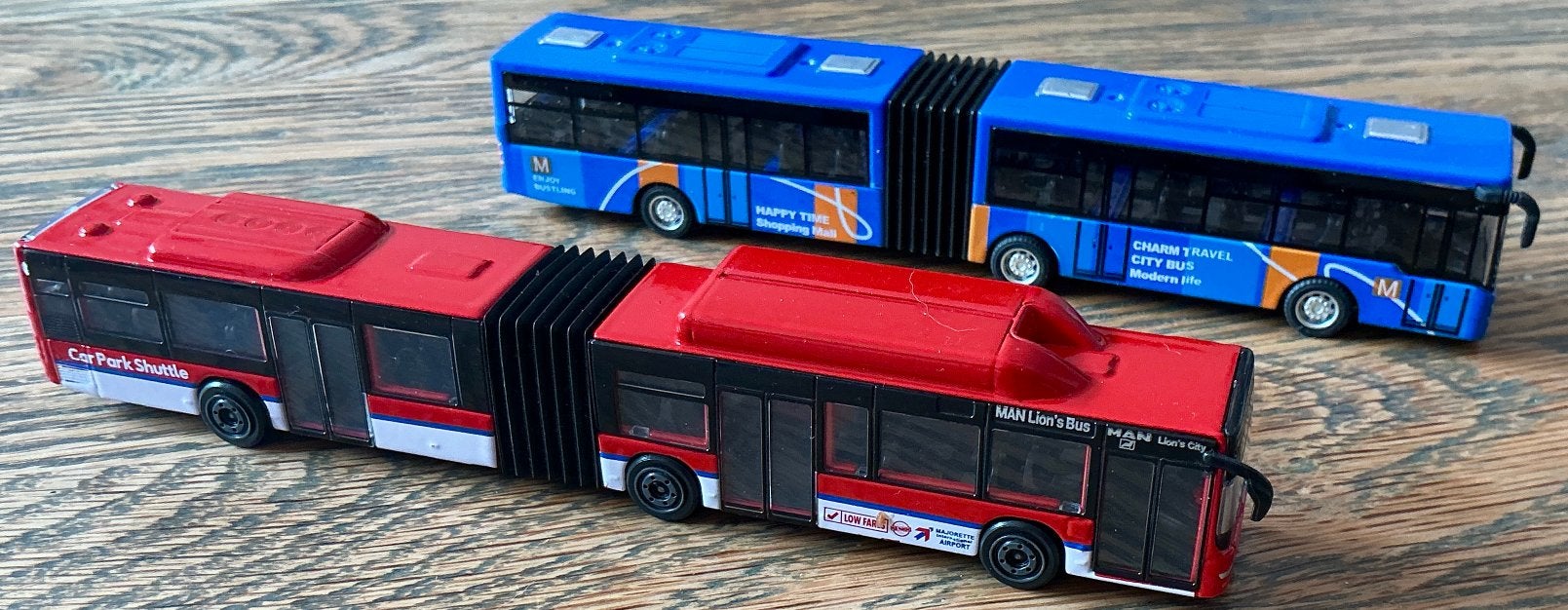 Stadsbus Bus Dubbeldecker Rood en  Blauw vanaf 2,50, Ophalen, Zo goed als nieuw, Bus of Vrachtwagen
