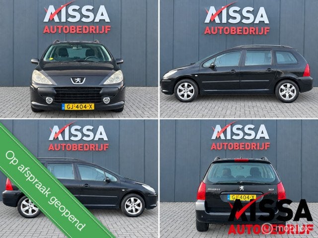 Peugeot 307 Break 2.0-16V XS Automaat Clima Cruise Pdc LM-Wi, Auto's, Gebruikt, 4 cilinders, Zwart, Euro 4