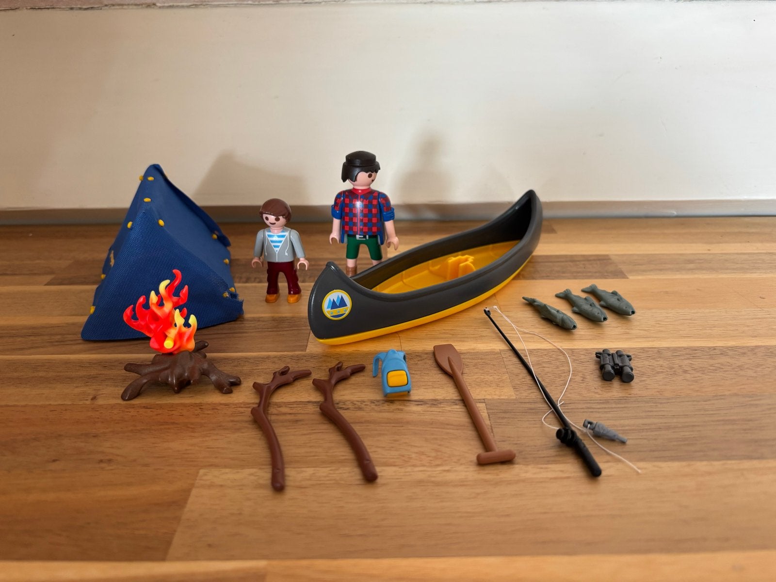Playmobil Kampeervakantie met Kano en Accessoires, Gebruikt, Complete set, Overige typen, Family fun