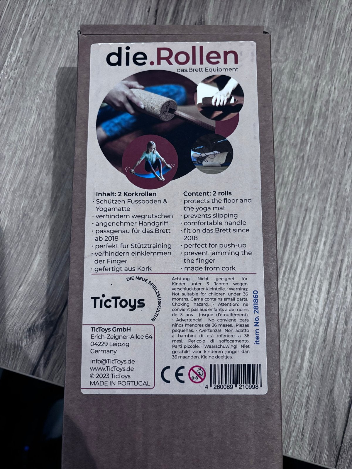 TicToys die.Rollen - Kurkrollen voor balansbord, Ophalen, Nieuw