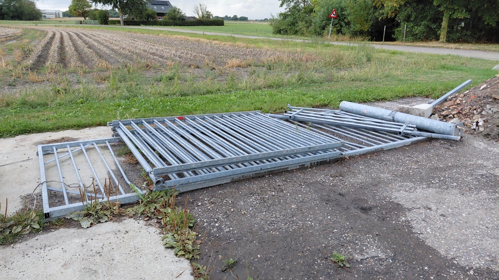 Spijlen hekwerk, Ophalen, Met poort, Gebruikt, Spijlenhekwerk