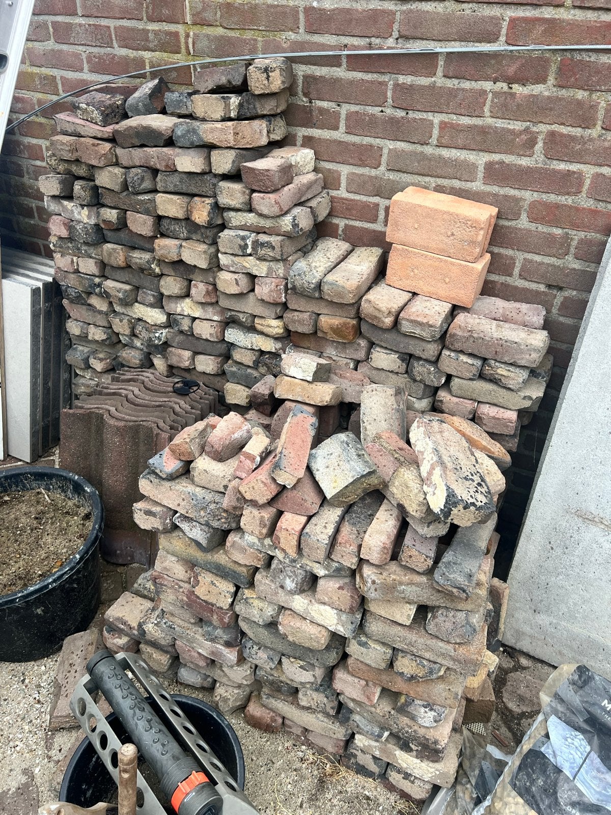 Gratis af te halen! Antieke steentjes, Tuin en Terras, Ophalen, Gebruikt