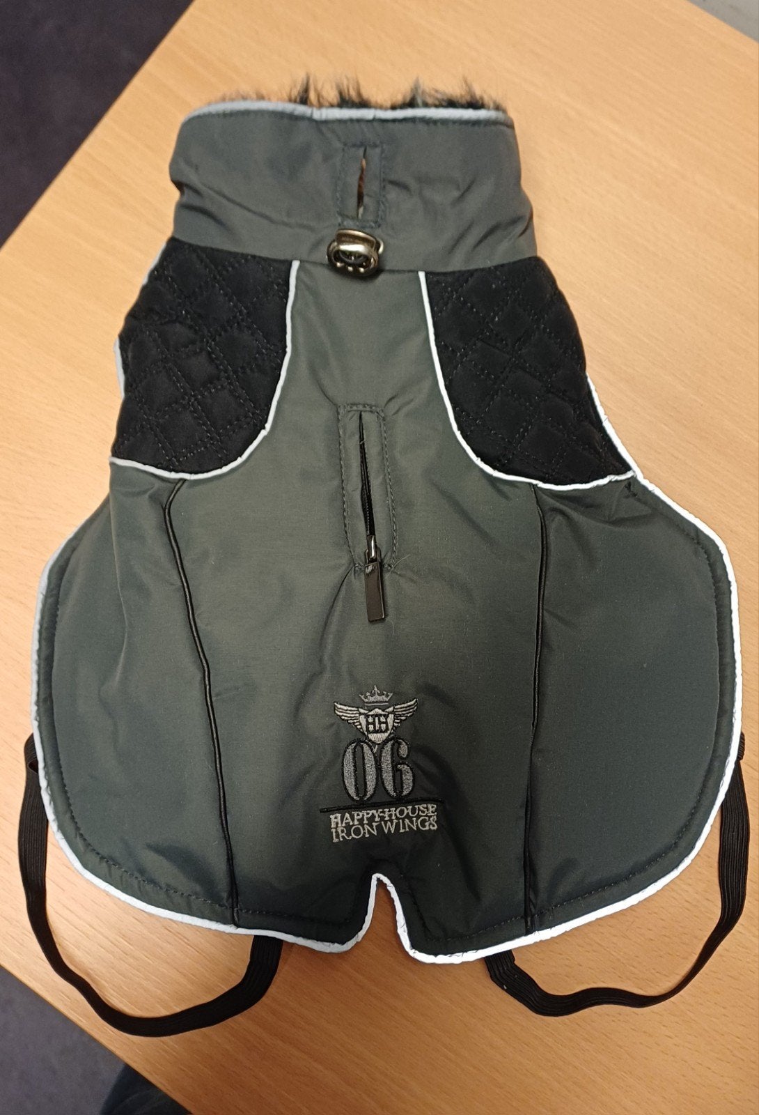 Nieuw superkwaliteit hondenjasje/bodywarmer 24 cm grijszwart, Ophalen, Nieuw