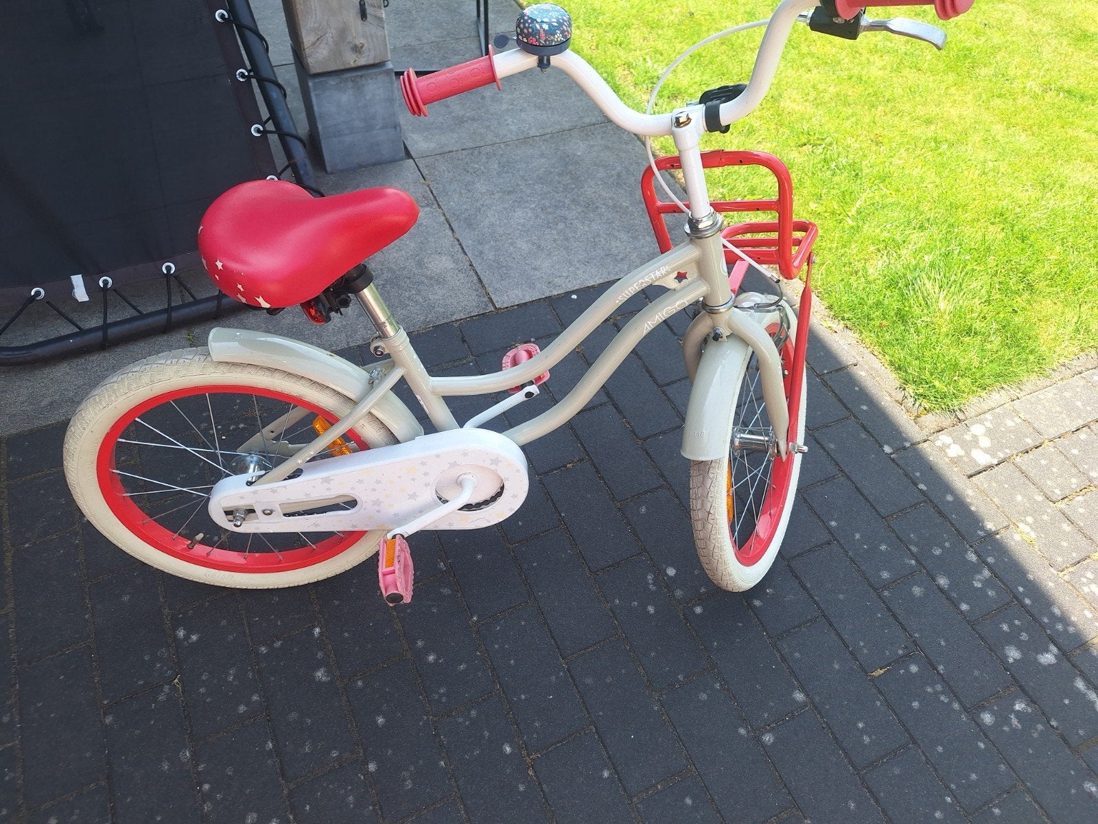 Meisjesfiets 18 inch - Goede staat, Fietsen en Brommers, Fietsen | Meisjes, Ophalen, Terugtraprem, Zo goed als nieuw, 18 inch